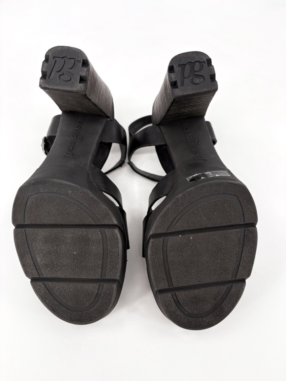 PAUL GREEN Raven Platform Sandal in Black Leather 7.5 - Picture 11 of 14